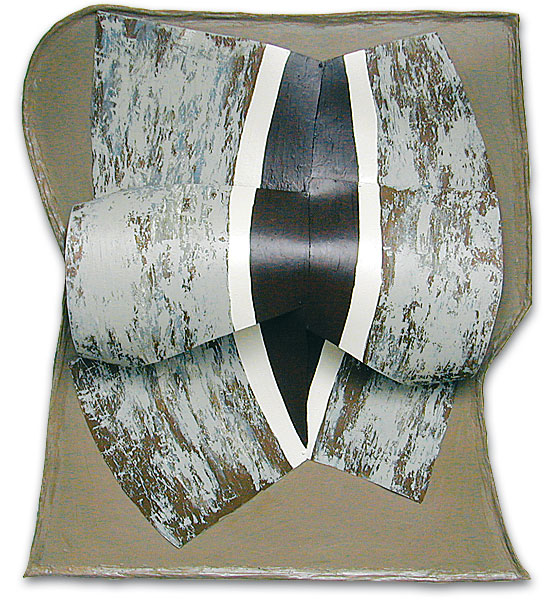 0 3Streifen Braun